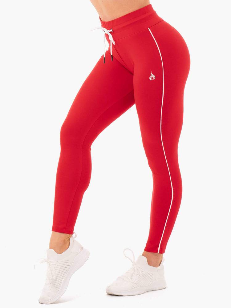 Red Ryderwear Women Track Pants High Waisted Leggings Women\'s Track Pants | AU3030IS