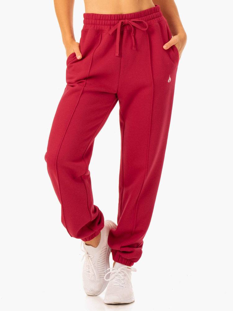 Red Ryderwear Women Track Pants Revival High Waisted Women\'s Track Pants | AU3072AP