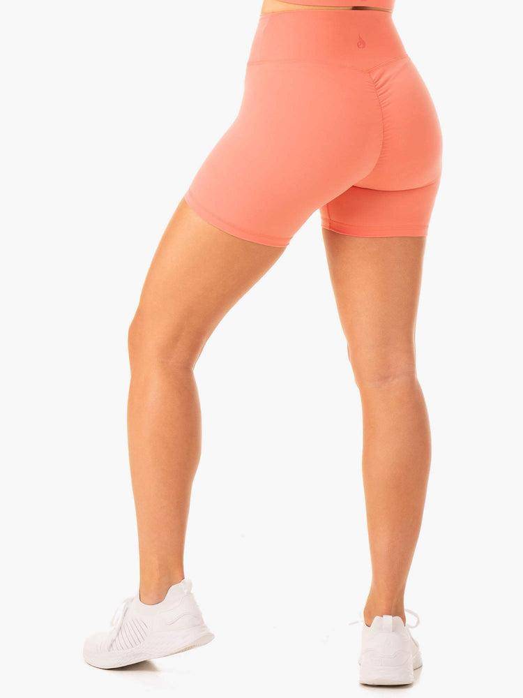 Rose Pink Ryderwear Women Shorts Serene Cross Over Scrunch Women's Shorts | AU2089SO