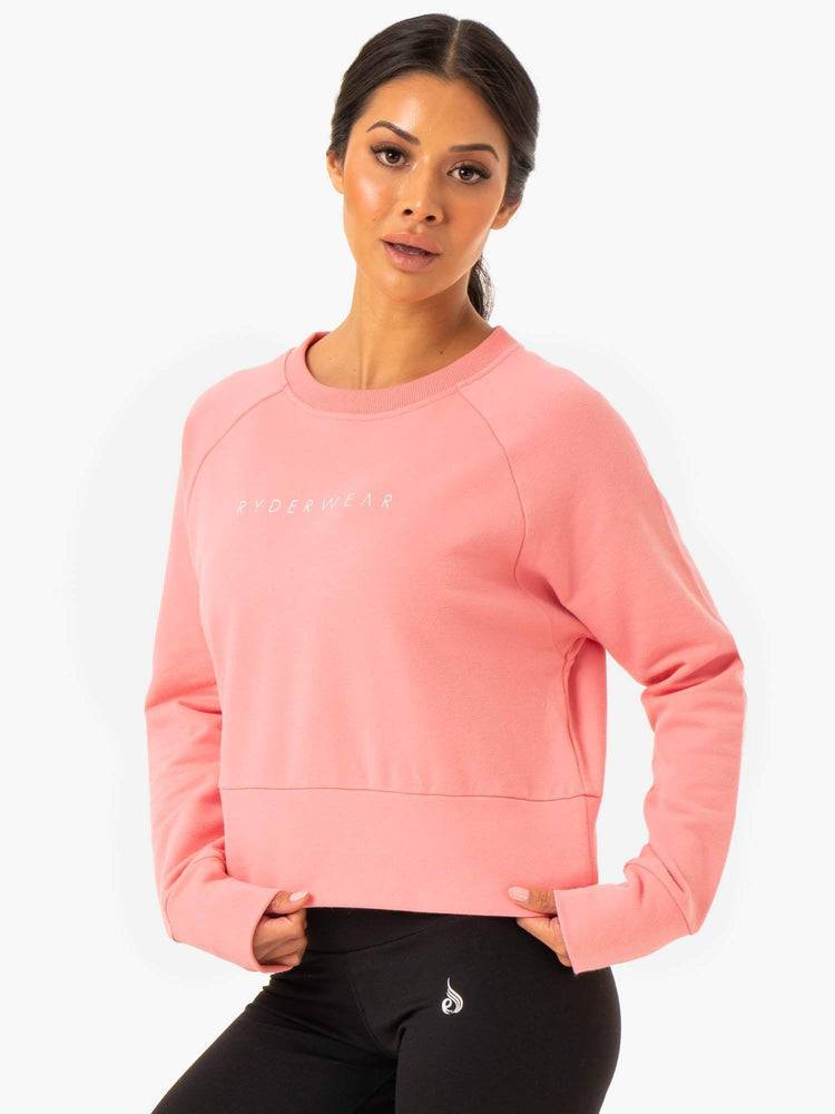 Rose Pink Ryderwear Women Sweaters Motion Women's Sweaters | AU2634TV