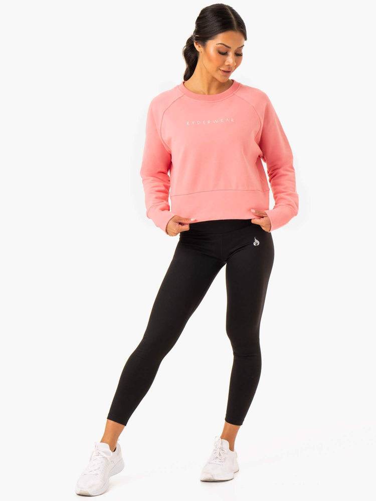 Rose Pink Ryderwear Women Sweaters Motion Women's Sweaters | AU2634TV