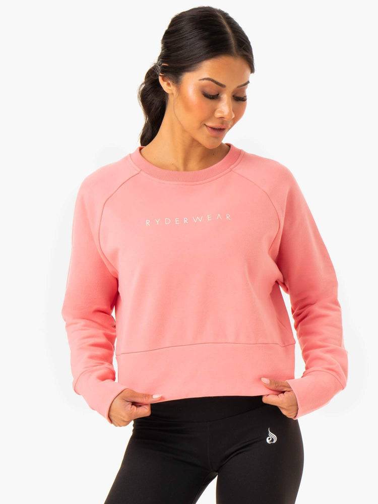 Rose Pink Ryderwear Women Sweaters Motion Women\'s Sweaters | AU2634TV