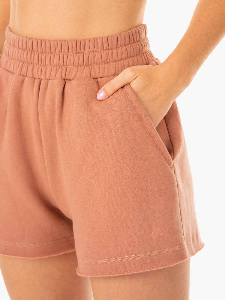 Rosewood Pink Ryderwear Women Shorts Elevate Track Women's Shorts | AU2120JJ