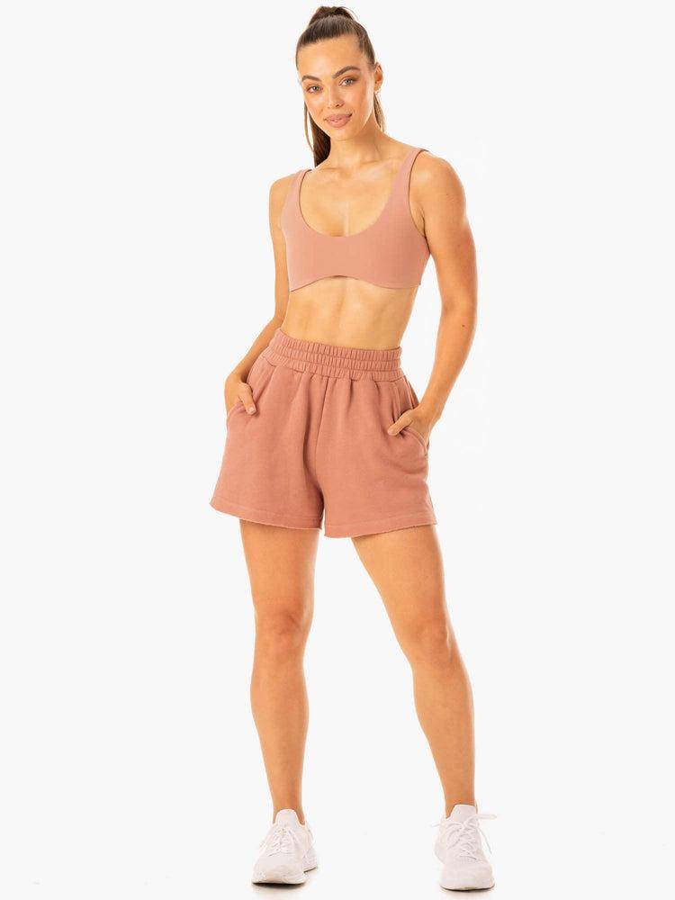 Rosewood Pink Ryderwear Women Shorts Elevate Track Women's Shorts | AU2120JJ