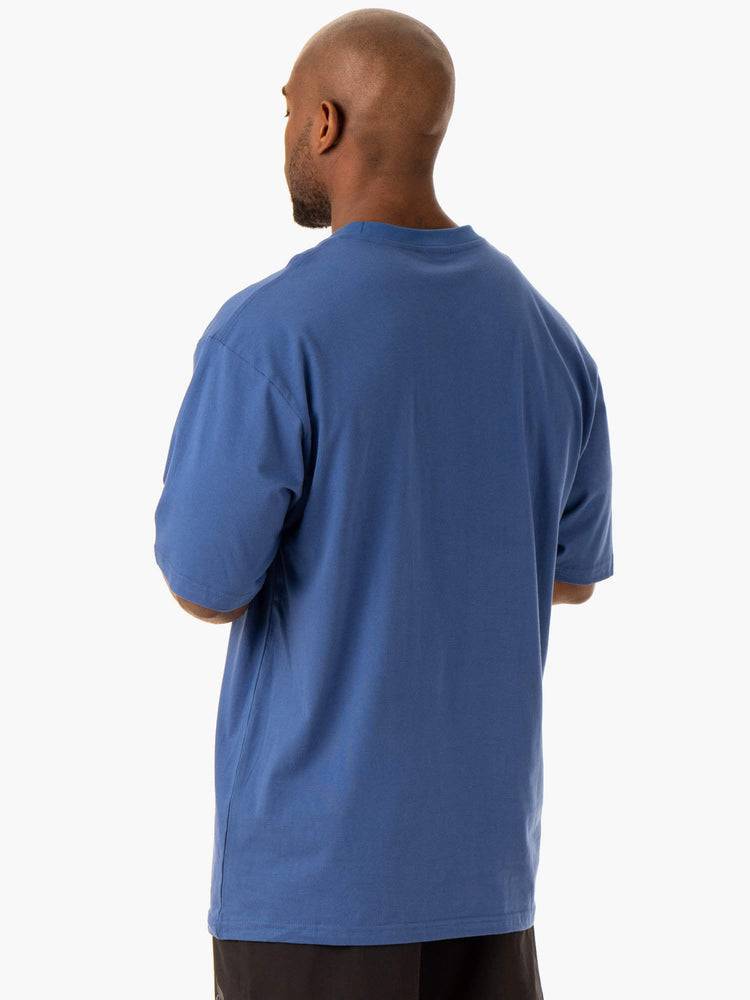 Royal Blue Ryderwear Men T Shirts Oversized Men's T Shirts | AU1279IS