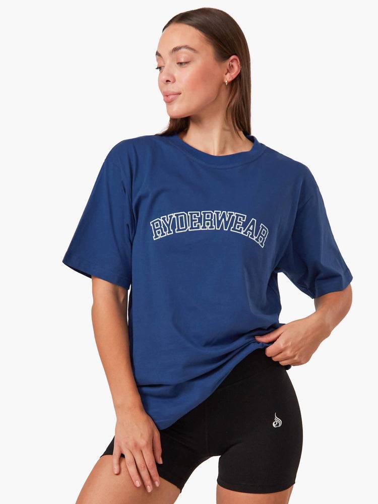 Royal Blue Ryderwear Women T Shirts Oversized Women's T Shirts | AU2745OR