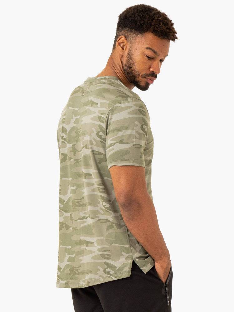 Sage Green Camo Ryderwear Men T Shirts Overdrive Men's T Shirts | AU1270NB