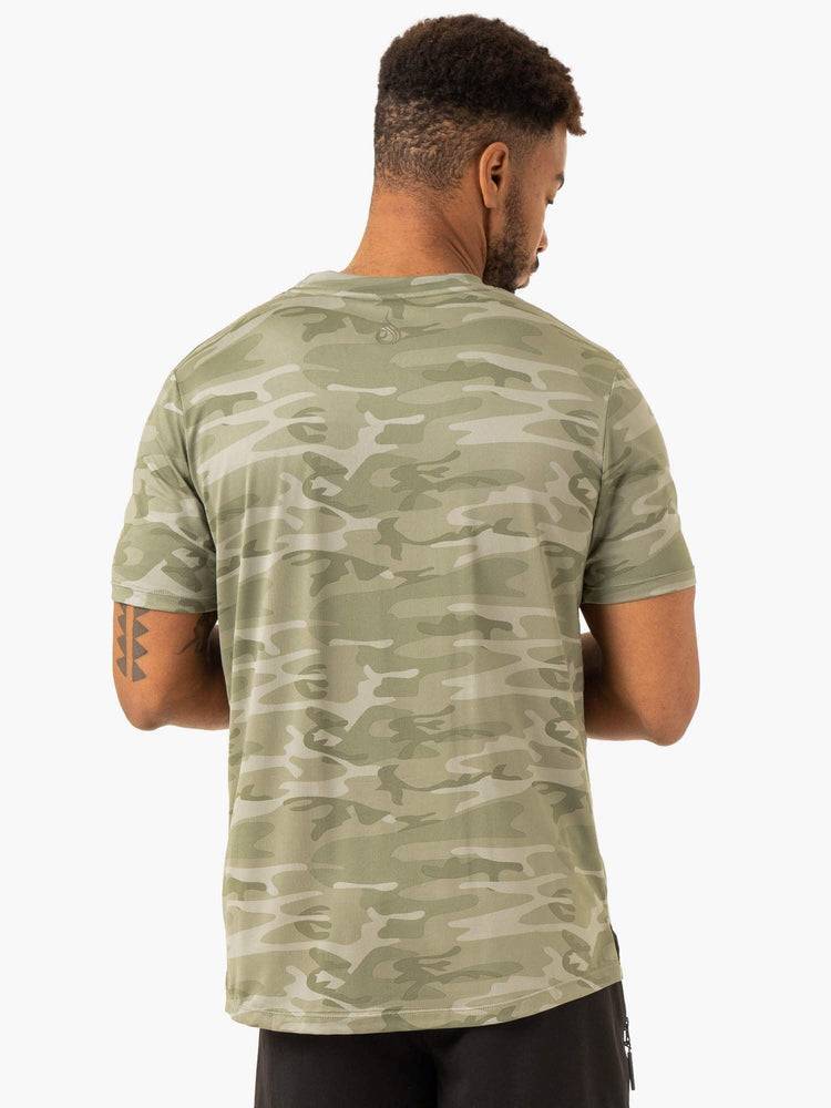 Sage Green Camo Ryderwear Men T Shirts Overdrive Men's T Shirts | AU1270NB