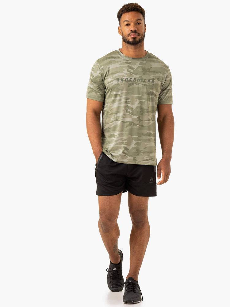 Sage Green Camo Ryderwear Men T Shirts Overdrive Men's T Shirts | AU1270NB