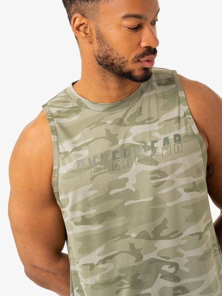 Sage Green Camo Ryderwear Men Tanks Overdrive Tank Men's Tanks | AU1156GL