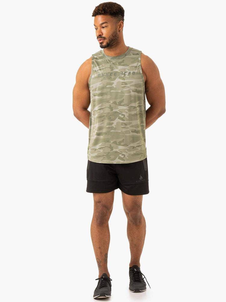 Sage Green Camo Ryderwear Men Tanks Overdrive Tank Men's Tanks | AU1156GL