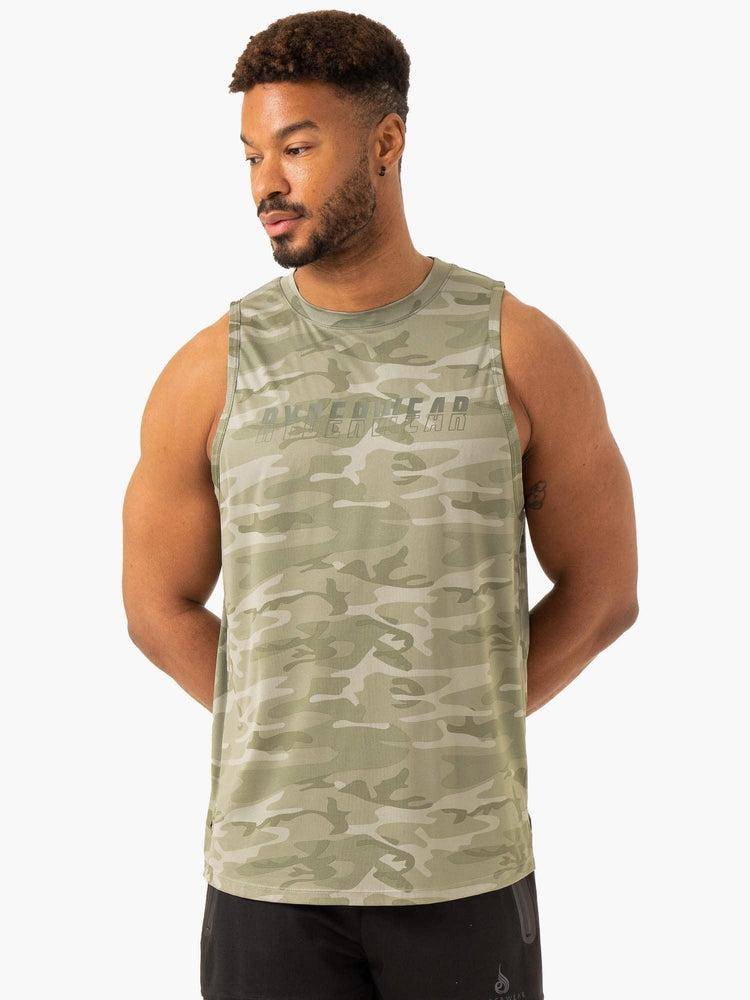 Sage Green Camo Ryderwear Men Tanks Overdrive Tank Men\'s Tanks | AU1156GL