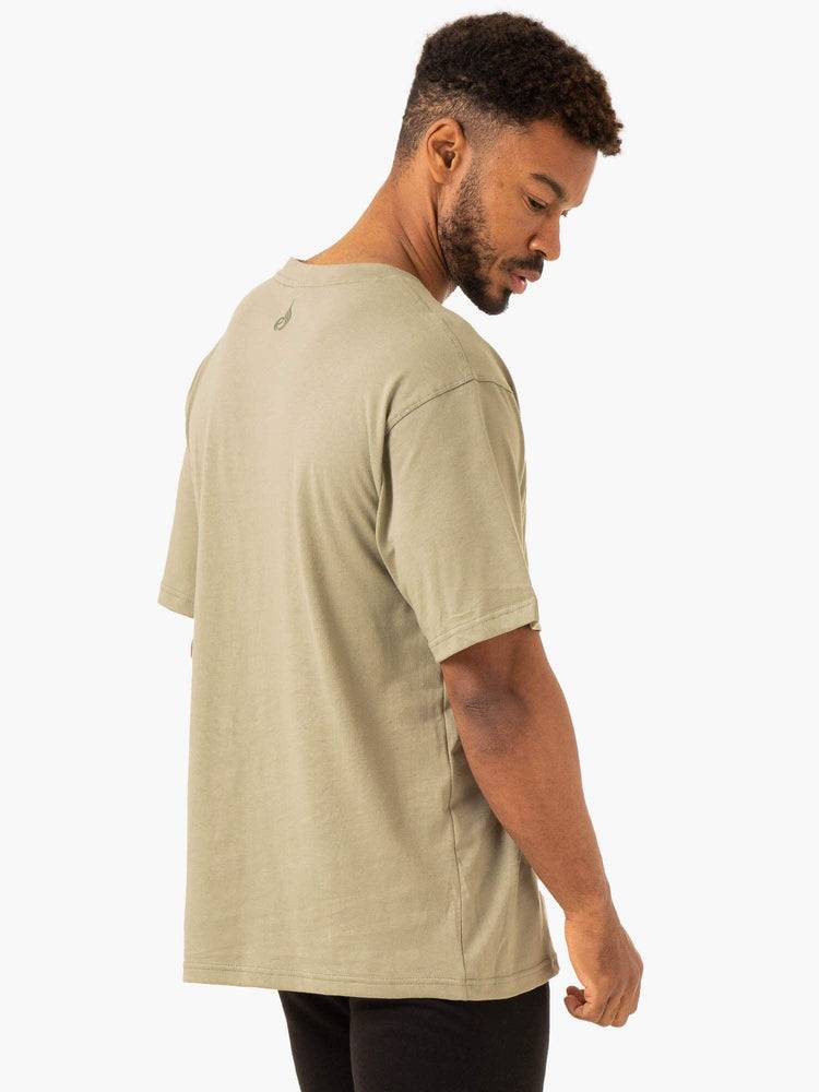 Sage Green Ryderwear Men T Shirts Overdrive Oversized Men's T Shirts | AU1266XF