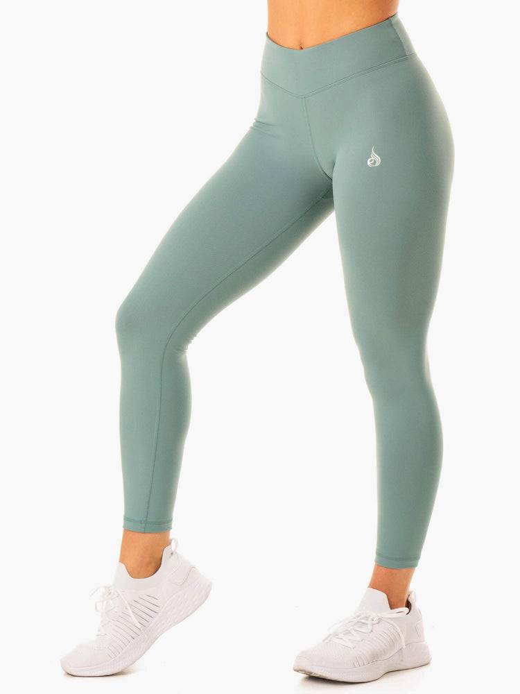 Sage Green Ryderwear Women Leggings Revival Scrunch Bum Women's Leggings | AU1790NB