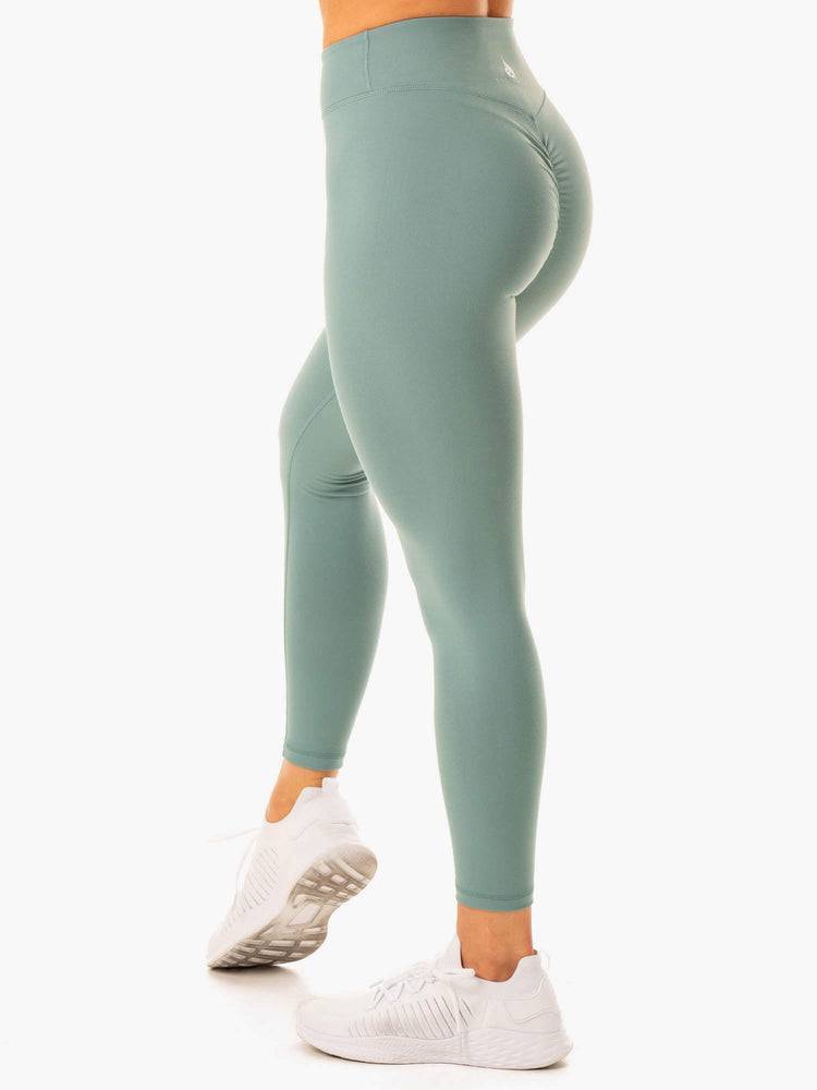 Sage Green Ryderwear Women Leggings Revival Scrunch Bum Women's Leggings | AU1790NB