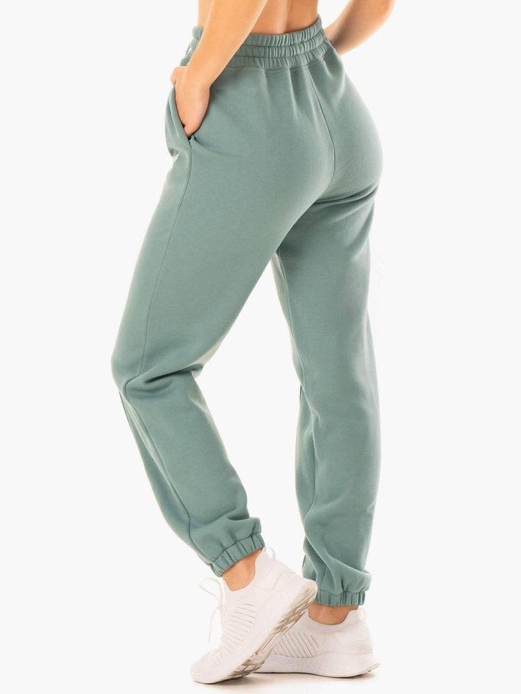 Sage Green Ryderwear Women Track Pants Revival High Waisted Women's Track Pants | AU3071SO