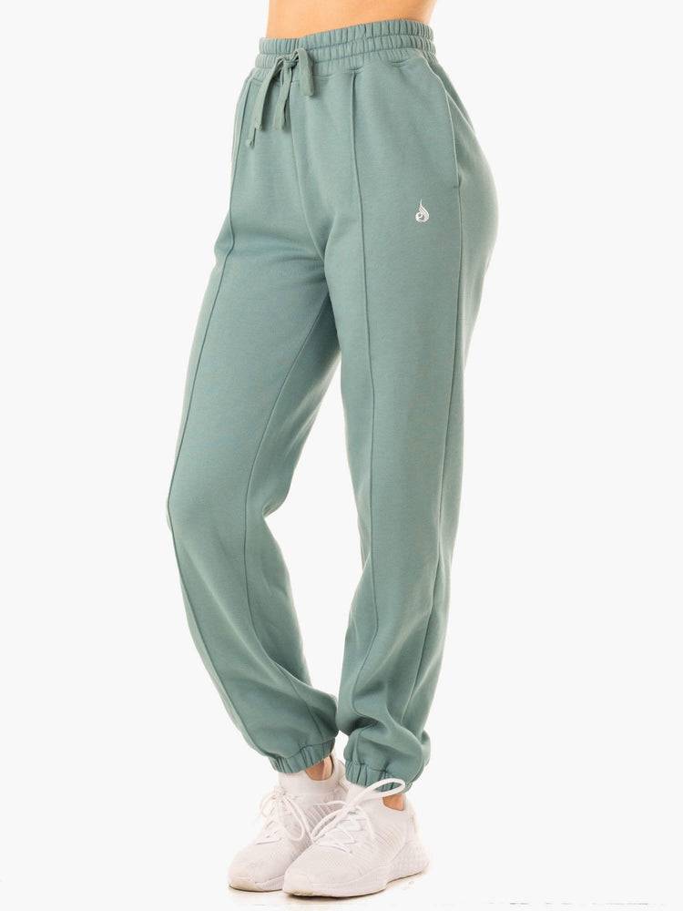 Sage Green Ryderwear Women Track Pants Revival High Waisted Women's Track Pants | AU3071SO