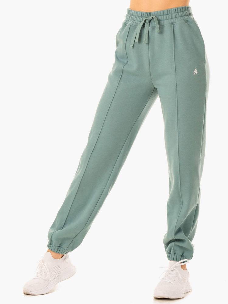 Sage Green Ryderwear Women Track Pants Revival High Waisted Women\'s Track Pants | AU3071SO