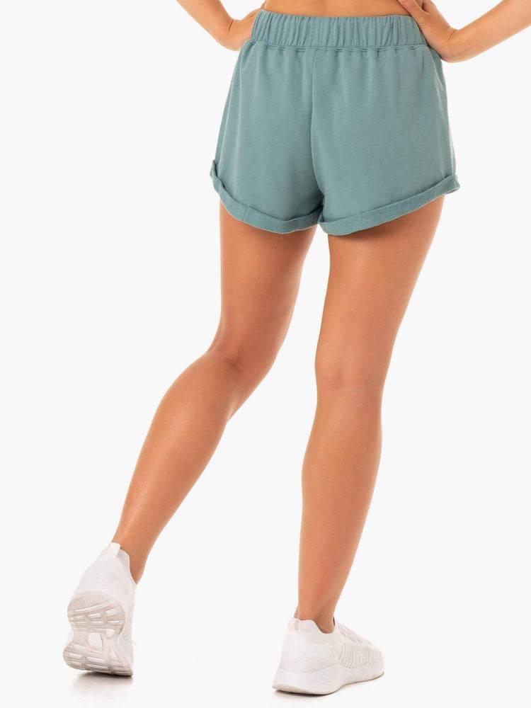 Sage Marl Ryderwear Women Shorts Off Duty Fleece Women's Shorts | AU1956OR