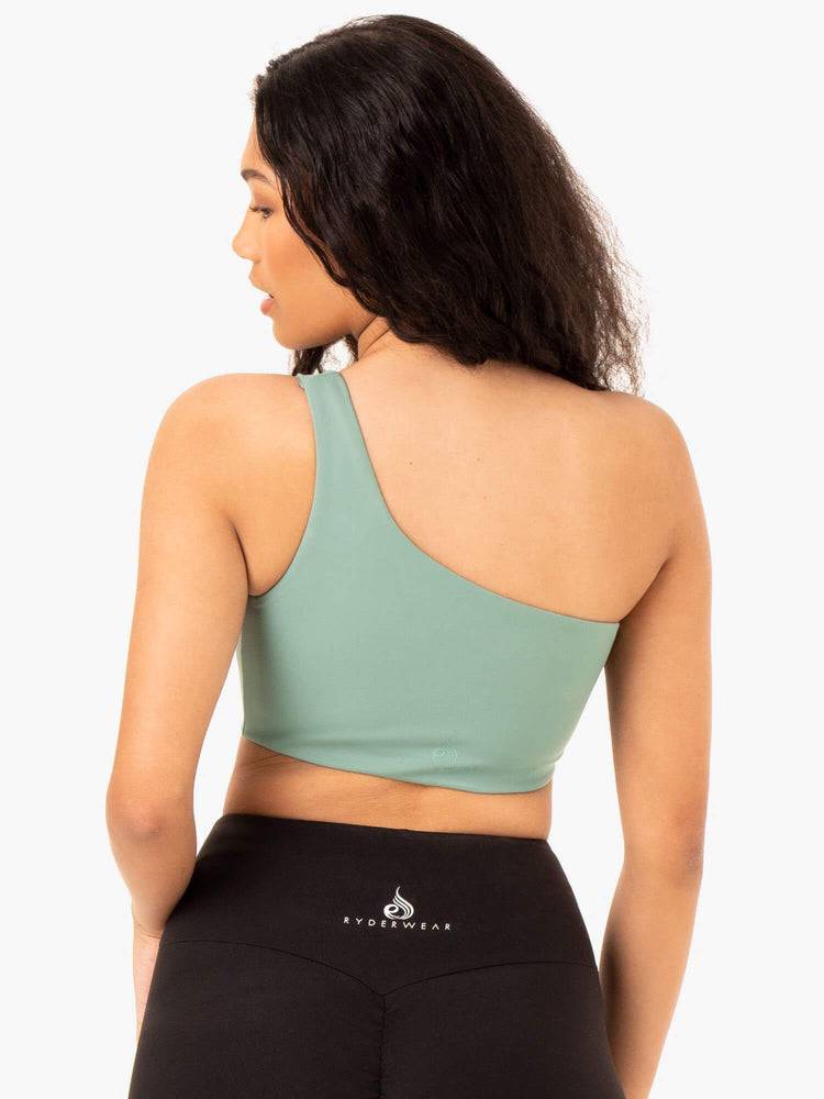 Sage Ryderwear Women Sports Bra Adapt One Shoulder Women's Sports Bra | AU2287WY