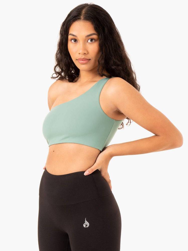 Sage Ryderwear Women Sports Bra Adapt One Shoulder Women's Sports Bra | AU2287WY