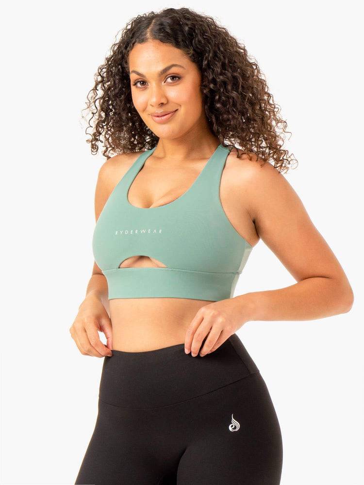 Sage Ryderwear Women Sports Bra Focus Contour Women's Sports Bra | AU2280XF