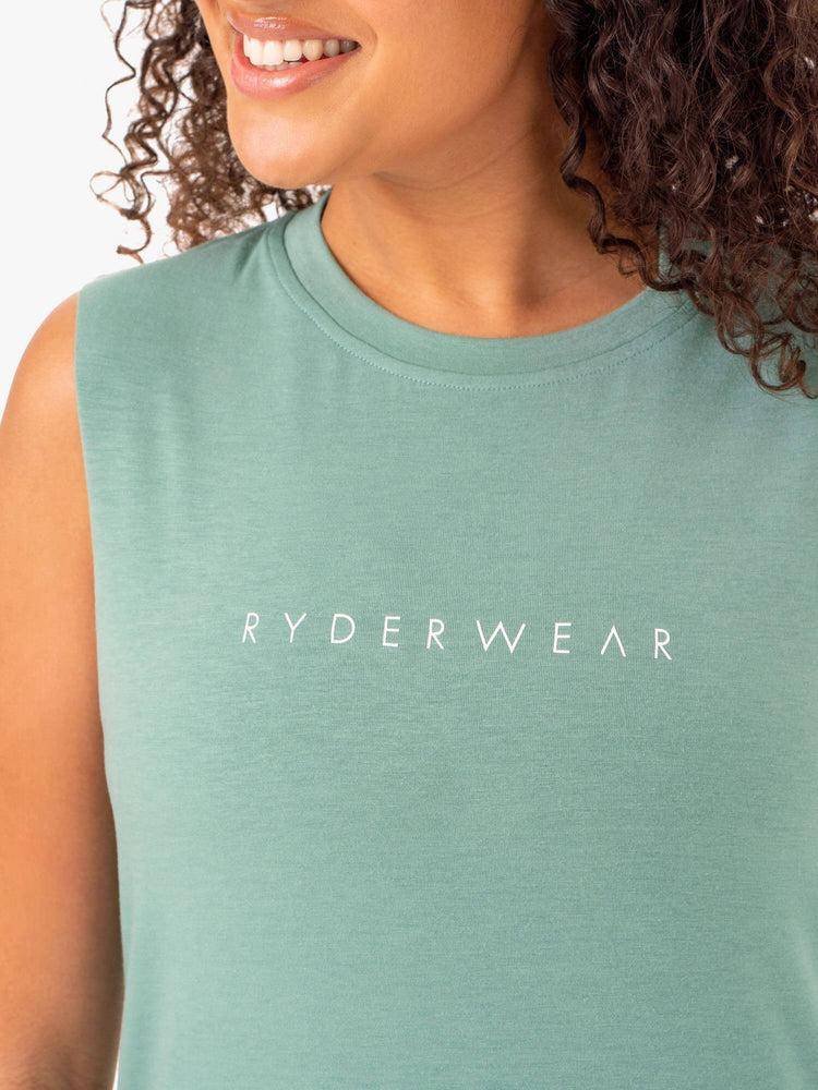 Sage Ryderwear Women Tanks Foundation Muscle Women's Tanks | AU2821RW