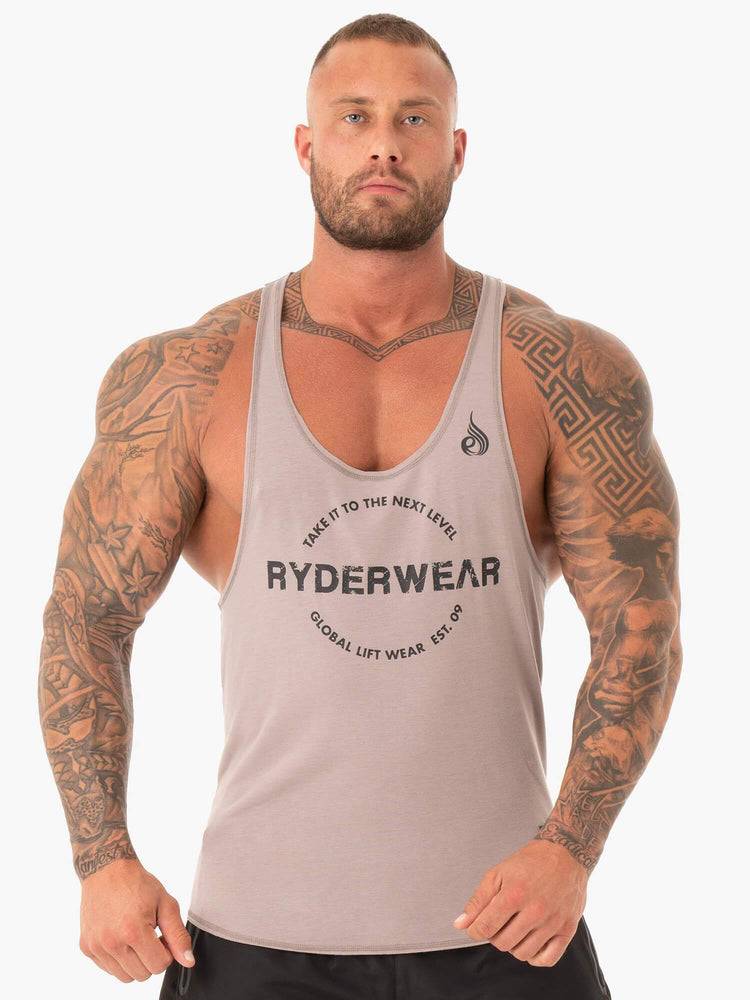 Sand Ryderwear Men Gym Stringers Duty Stringer T-Back Men\'s Gym Stringers | AU1515PQ