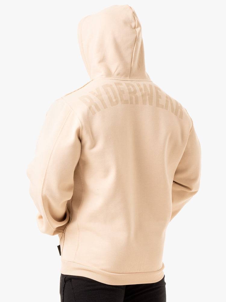 Sand Ryderwear Men Hoodie Force Pullover Men's Hoodie | AU1463PQ