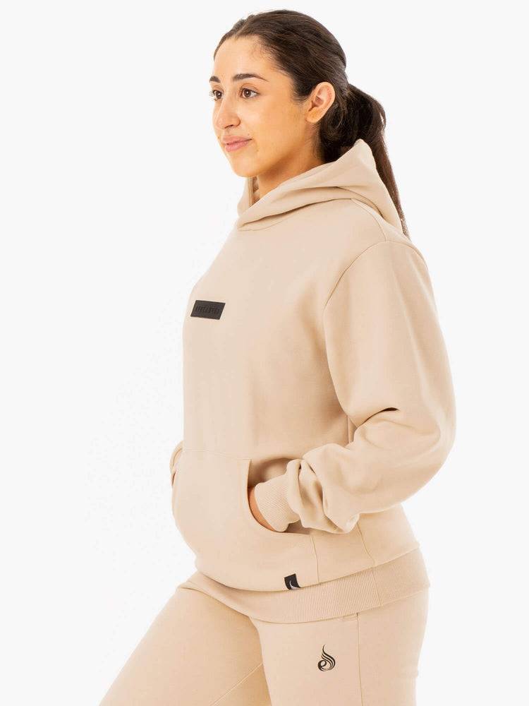 Sand Ryderwear Women Hoodie Unisex Pullover Women's Hoodie | AU1653KI