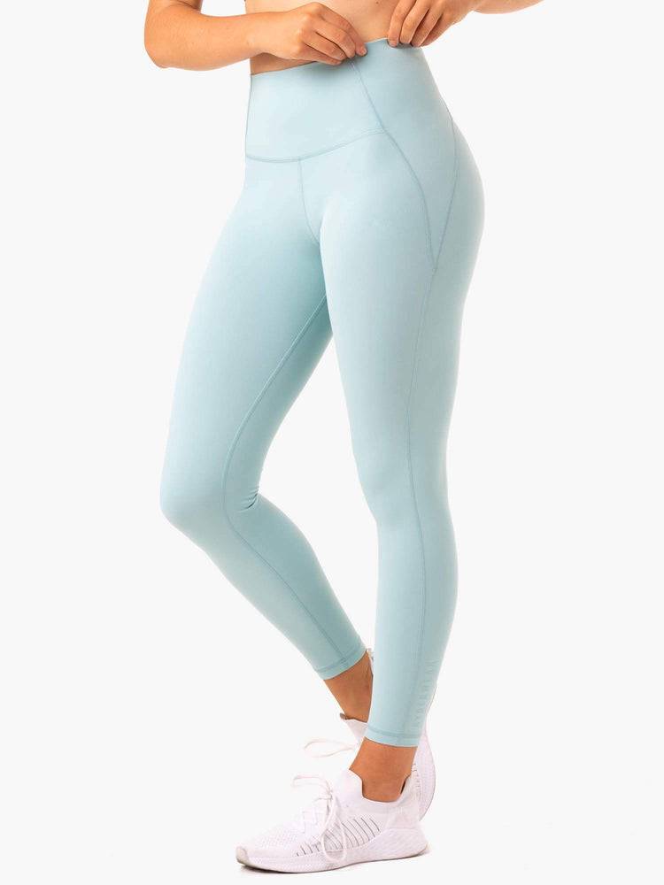 Seafoam Blue Ryderwear Women Leggings Sola High Waisted Women's Leggings | AU1872EX