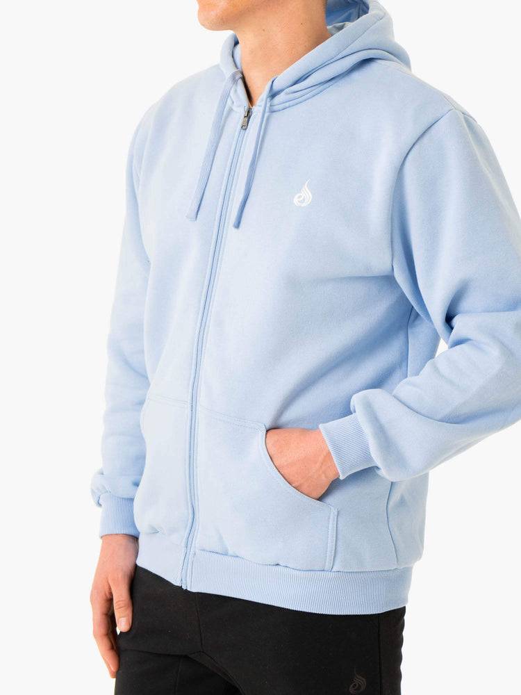 Sky Blue Ryderwear Men Jackets Essential Zip Up Men's Jackets | AU1433YU