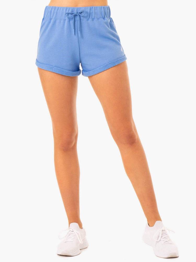 Sky Blue Ryderwear Women Shorts Off Duty Fleece Women's Shorts | AU2147KI