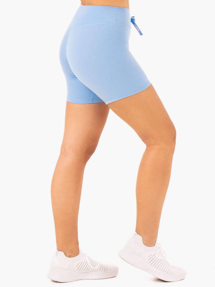 Sky Blue Ryderwear Women Shorts Replay High Waisted Women's Shorts | AU2113PQ