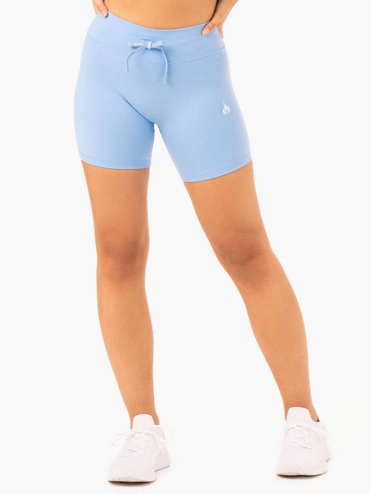 Sky Blue Ryderwear Women Shorts Replay High Waisted Women's Shorts | AU2113PQ