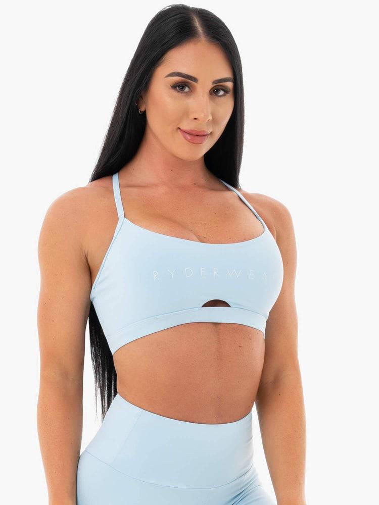 Sky Blue Ryderwear Women Sports Bra Staples Women's Sports Bra | AU2550PQ