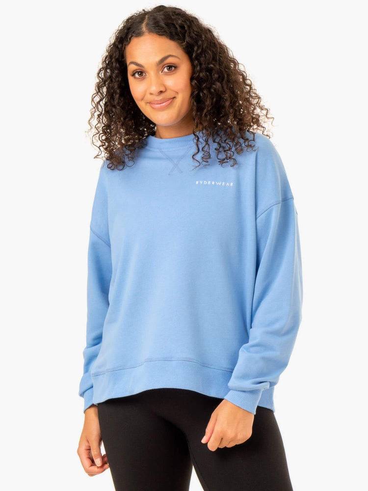 Sky Blue Ryderwear Women Sweaters Recover Lightweight Women\'s Sweaters | AU2638QZ