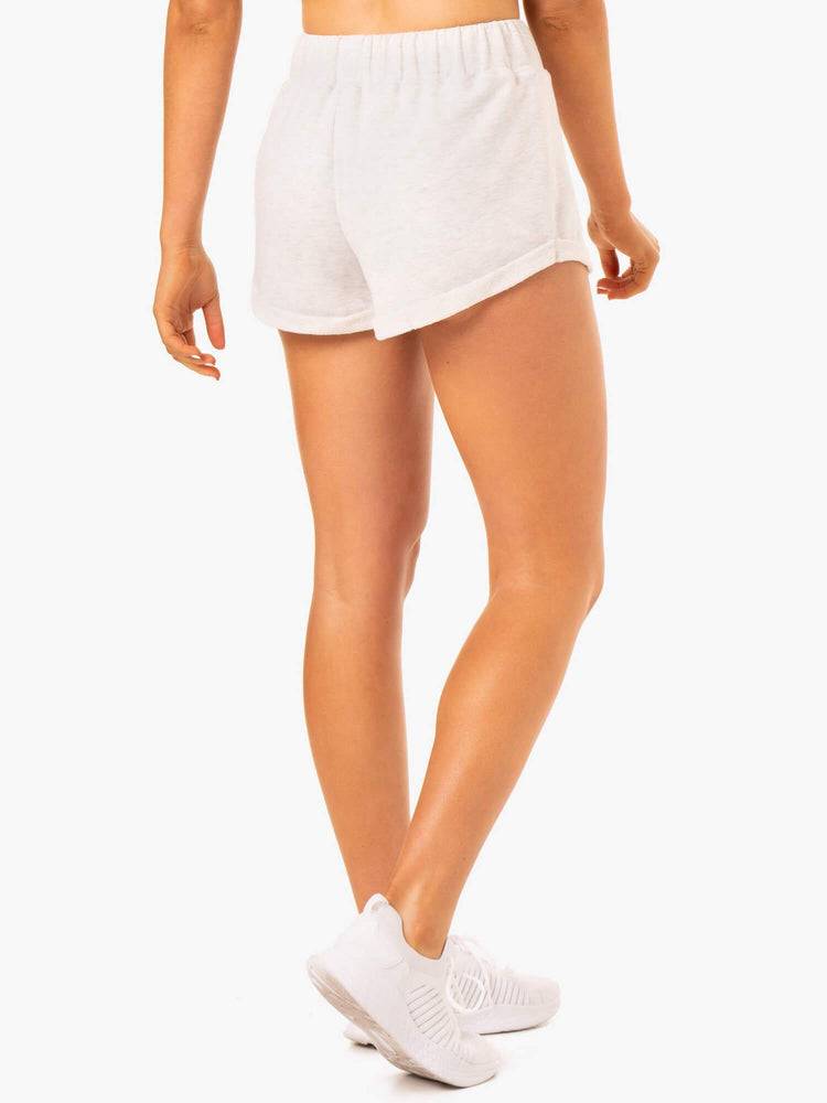 Snow Grey Marl Ryderwear Women Shorts Off Duty Fleece Women's Shorts | AU2170GL