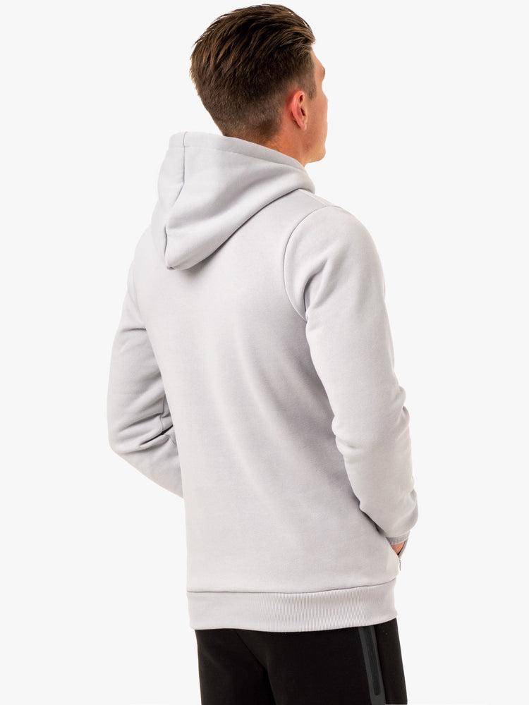 Snow Grey Ryderwear Men Hoodie Restore Pullover Men's Hoodie | AU1487IS