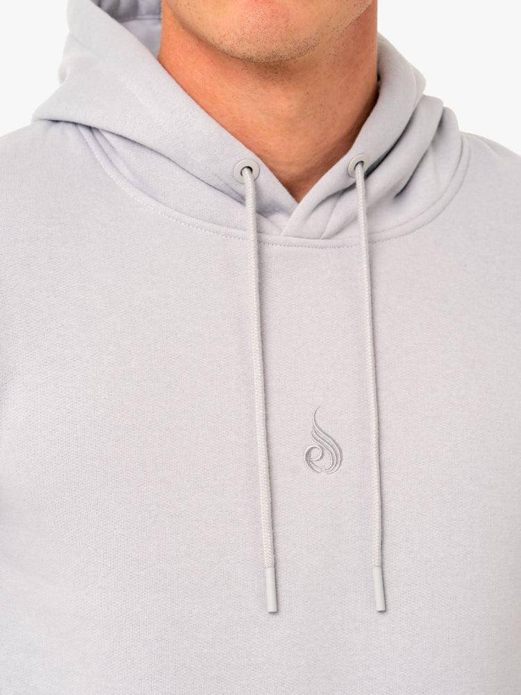 Snow Grey Ryderwear Men Hoodie Restore Pullover Men's Hoodie | AU1487IS