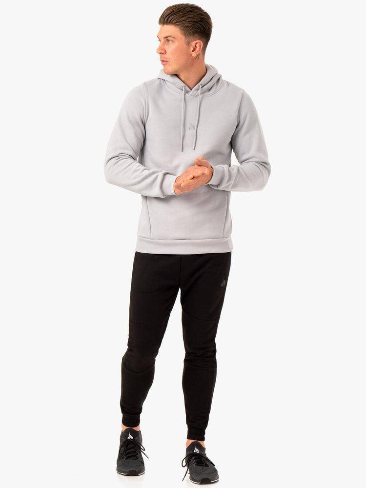 Snow Grey Ryderwear Men Hoodie Restore Pullover Men's Hoodie | AU1487IS