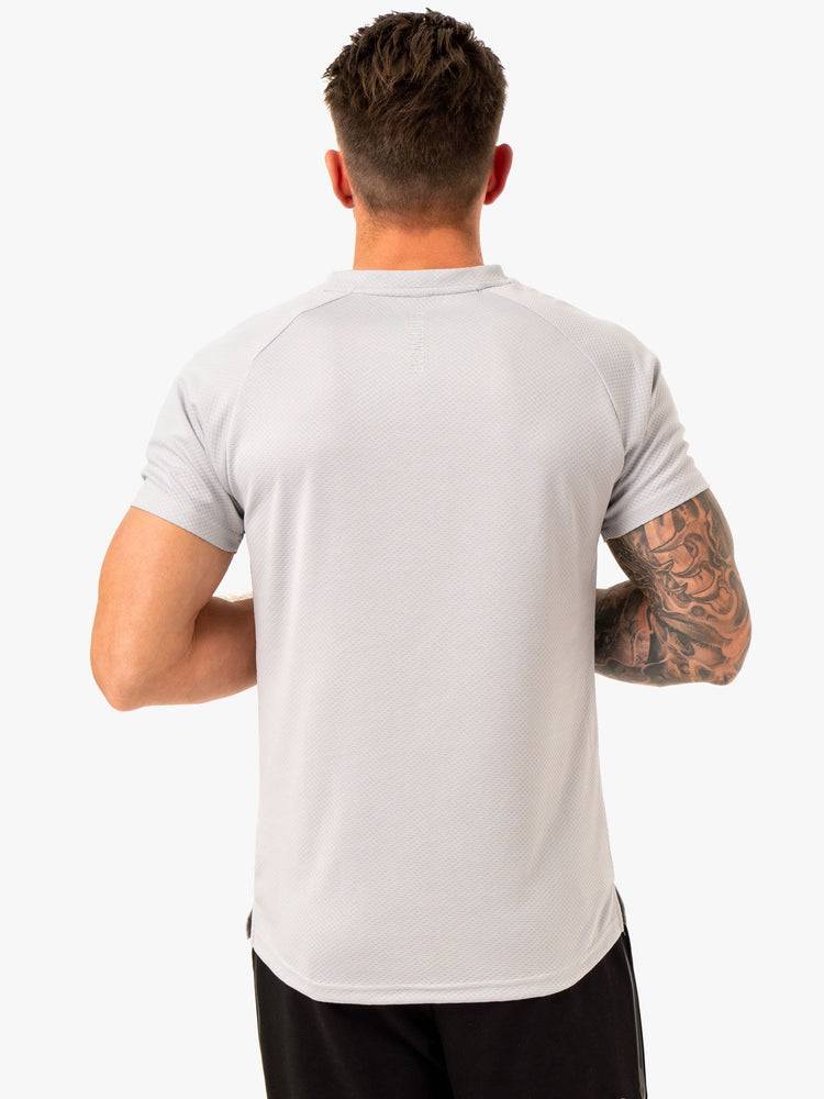 Snow Grey Ryderwear Men T Shirts Enhance Men's T Shirts | AU1221WY