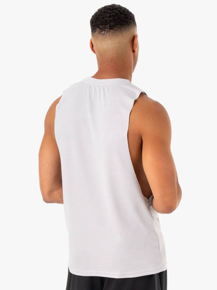 Snow Grey Ryderwear Men Tanks Enhance Baller Tank Men's Tanks | AU1088NB