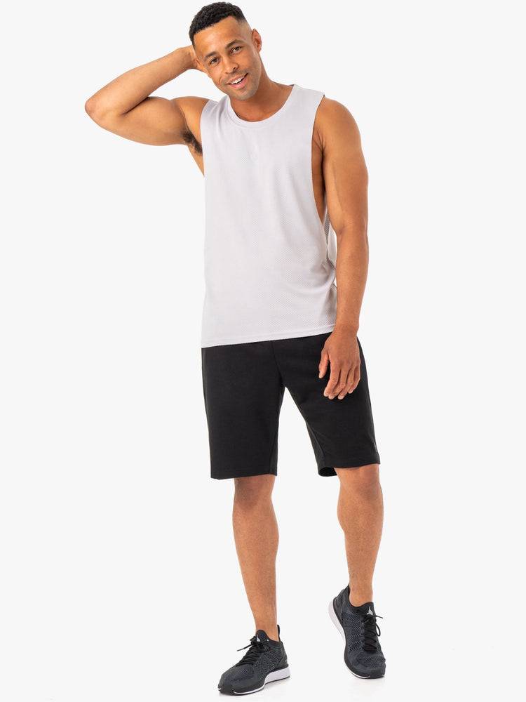 Snow Grey Ryderwear Men Tanks Enhance Baller Tank Men's Tanks | AU1088NB