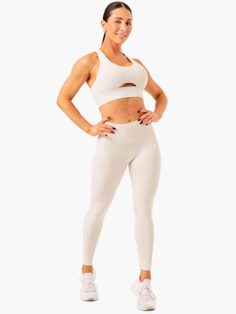 Snow Grey Ryderwear Women Leggings Vital High Waisted Scrunch Women's Leggings | AU1866VD