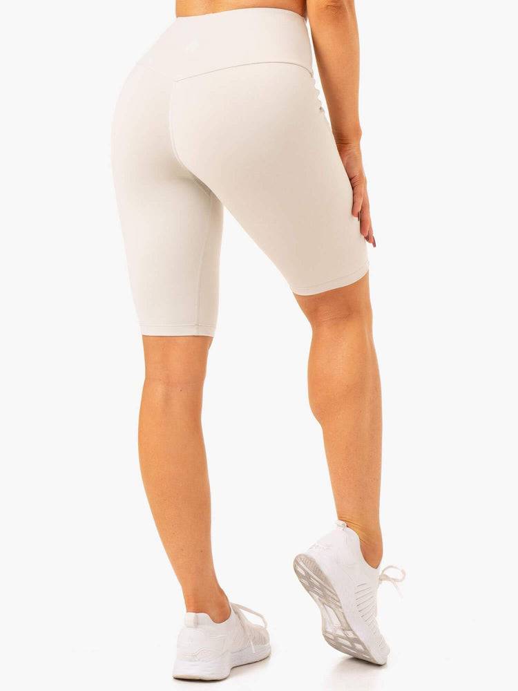 Snow Grey Ryderwear Women Shorts Action Bike Women's Shorts | AU2083YU