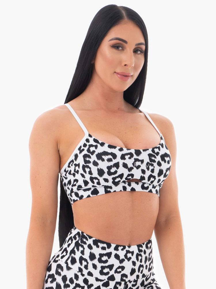 Snow Leopard Ryderwear Women Sports Bra Animal Women's Sports Bra | AU2551OR