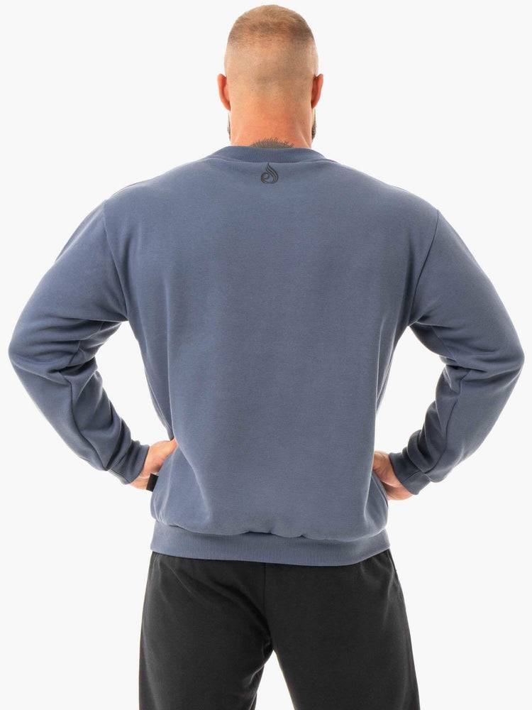 Steel Blue Ryderwear Men Sweaters Force Pullover Men's Sweaters | AU1326EX