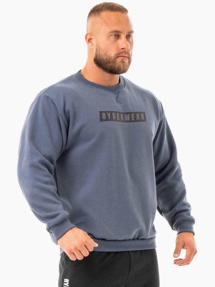 Steel Blue Ryderwear Men Sweaters Force Pullover Men's Sweaters | AU1326EX