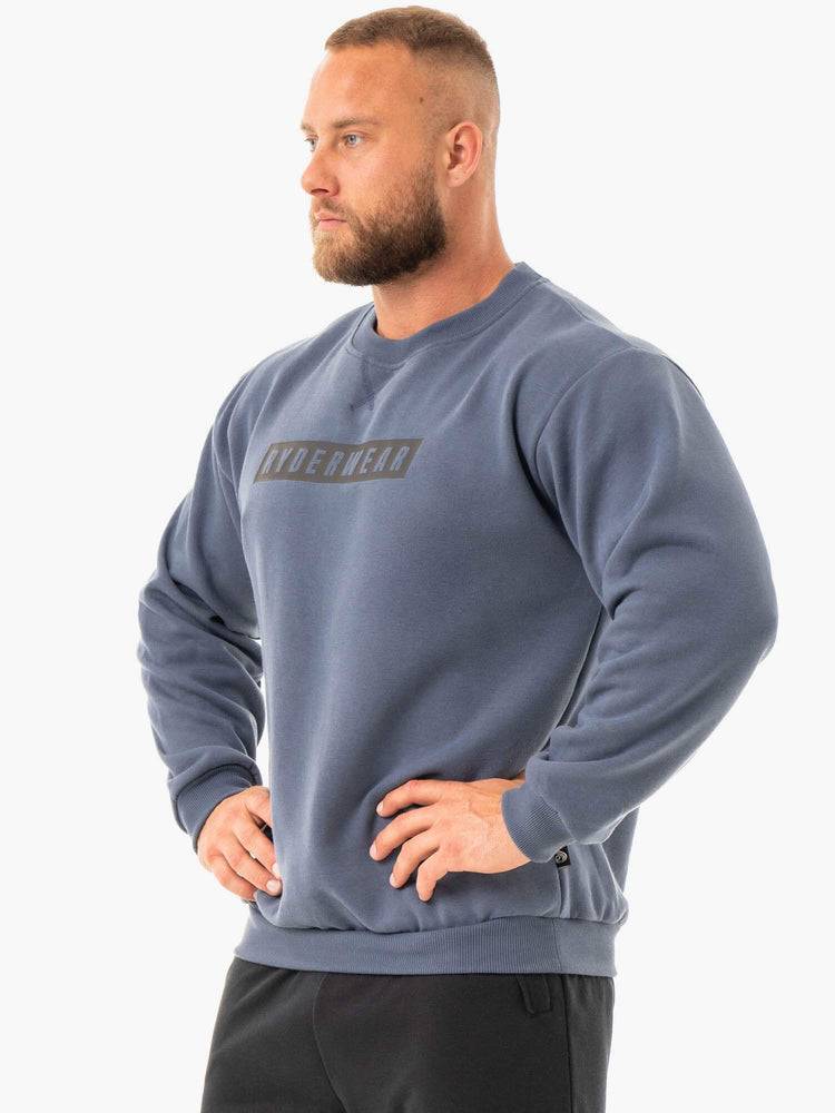 Steel Blue Ryderwear Men Sweaters Force Pullover Men's Sweaters | AU1326EX